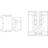 PLUG - 6 CAVITY, MP280, PAC12034482, GRAY