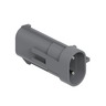 RECEPTACLE - 2 CAVITY 1 BULK HEAD, MP480S, PAC, GRAY