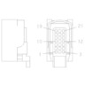 PLUG - 21 CAVITY, MULTIPLE CONTACT POINT2.8S, BLUE LIGHT