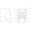 PLUG - 15 CAVITY, MULTIPLE CONTACT POINT2.8S, AI, NATURAL