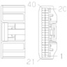 PLUG - 40 CAVITY, MULTI LOCK025, AI 1318389-1