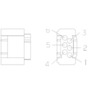 TAPÓN - 6 CAVIDADES, SERIE SISTEMA MICRO QUADLOCK, AI2 - 967616 - 1, LLAVE B