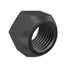 LOCK NUT, HEX, ZINC,Aluminum, BLACK,M12 X 1.5