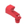 CLIP - EXTREMO DE VARILLA, 4.13MM, LADO DERECHO, ANTI - RTL, ROJO, CLOCK WISE