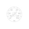 GAUGE - OIL PRESSURE, ENGINE, AMA, CHROME