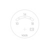 GAUGE - VOLTMETER, ENGINE, ELECTRICAL, AMA, STANDARD/MET