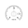 VOLTMETER - ICU4, BLACK, STANDARD