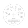 GAUGE - SPEEDOMETER, MPH/KPH