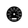 SPEEDOMETER - KPH/MPH, BLACK BEZEL