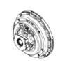 CLUTCH - 2 IN, 10 SPLINE, 14 IN, 860 LB/FT, STAMPED ANGLED SPRING