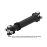 DRIVESHAFT - SPL250, HEAVY DUTY, XL, MAIN, 58.5 INCH