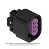 PLUG - 3 CAVITY, GLOBAL TERMINAL 150 SEALED, PAC13511134, BLACK