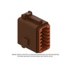 PLUG - 12 CAVITY, DT, DUF, BROWN, D KEY