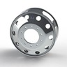 WHEEL - HUB PILOTED, ALUMINUM, 19.50X7.50 INCH, 610BRR 10 .83