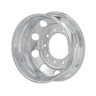 WHEEL - HUB PILOT, ALUMINUM, 22.50 X 8.25, 6.60 OFFSET, BT 10, 0.79