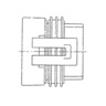 CONNECTOR AND SEAL ASSEMBLY 6 WAY 150 METRI - PACK