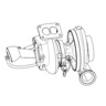 TURBOCHARGER, DD15, GHG14, 14L WG, AT