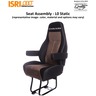 ISRI CASCADIA SEAT - RH, L0 STATIC, BASE NEGRA, TELA/TELA, SIN BRAZOS