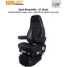 ASIENTO ISRI CASCADIA - MANO IZQUIERDA, L1 BASIC, BASE MORDURA NEGRA, SIN BRAZOS