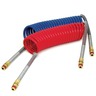 HOSE - BRAKE,RED & BLUE,TRAILER,15FT COIL,12/12 INCH