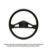 STEERING WHEEL ASSEMBLY - 18, 2 SPOKE, BLACK